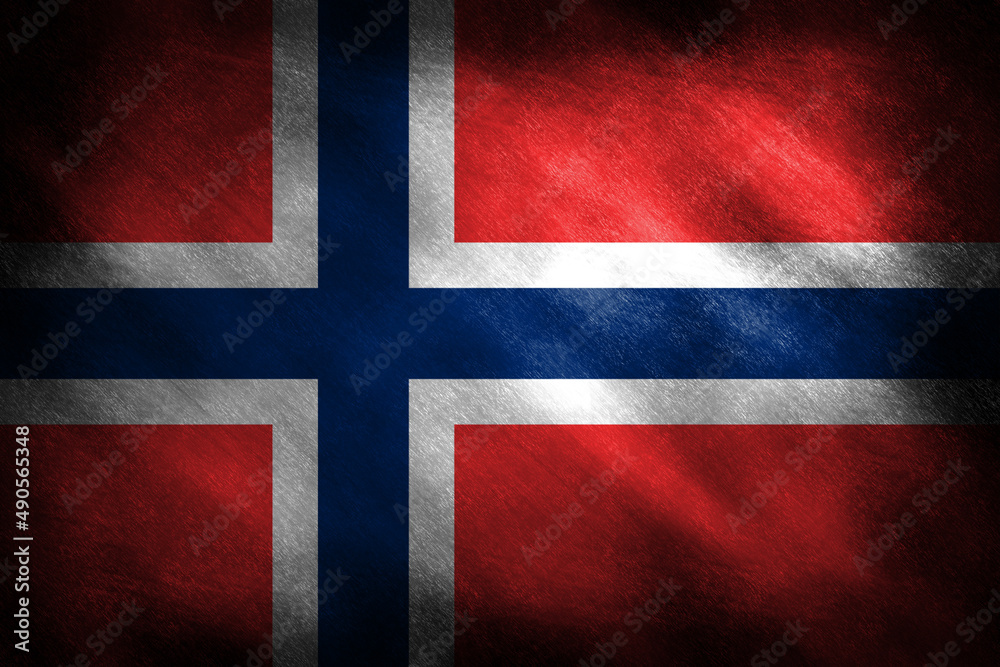 Norwegian flag on a blackboard background Norwegian flag on a blackboard background