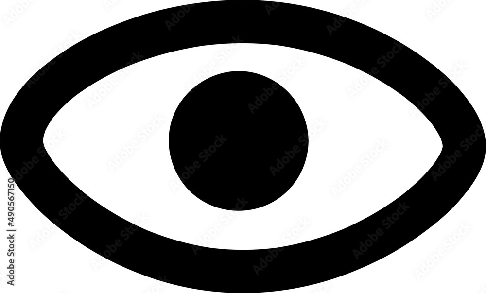 simple vector eye icon illustration on white background.eps simple vector eye icon illustration on white background.eps