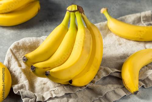 Organic Raw Yellow Banana Bunch