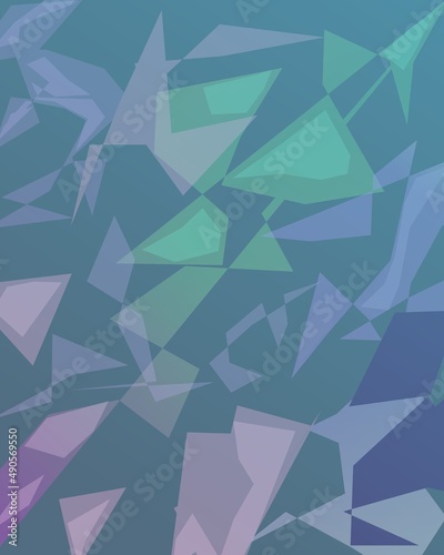Abstract background. Blue geometric illustration. Colorful wallpaper set. 