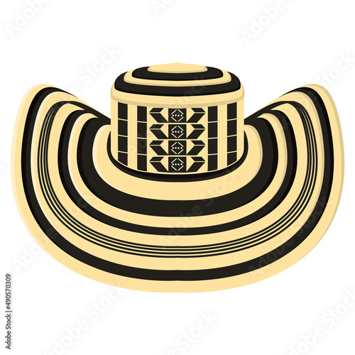 Isolated traditional colombian colored hat Vector illustration