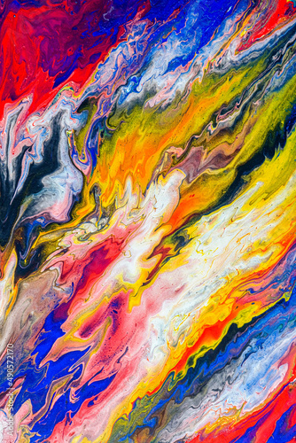 Abstract art background, Abstract liquid painting texture closeup,