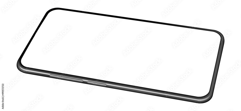 Blank screen smartphone mockup. Realistic display frame Blank screen smartphone mockup. Realistic display frame