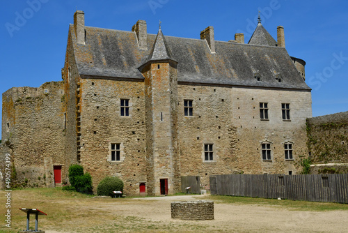 Sarzeau, France - june 6 2021 : the Suscinio castle built in the 13th photo