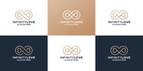 collection of infinity love logo design inspiration for your business.