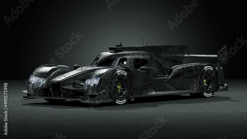 3D rendering of a brand-less generic racing car © Andrus Ciprian