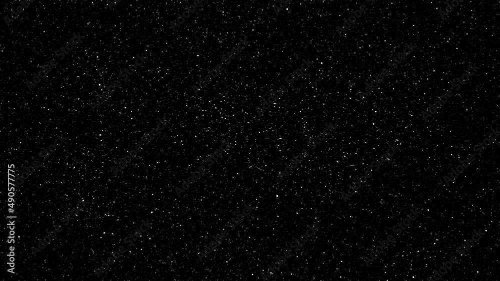 Night black starry sky horizontal background