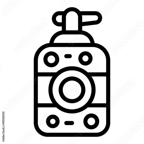 Depilation cream icon outline vector. Hair skin. Laser epilation