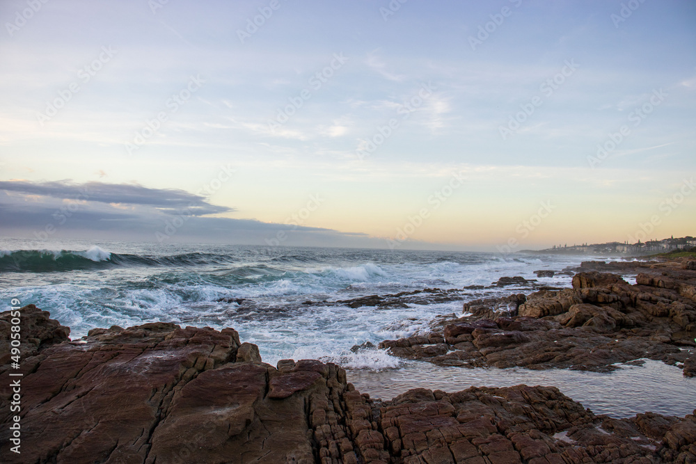 Seascape view of the south coast of South Africa