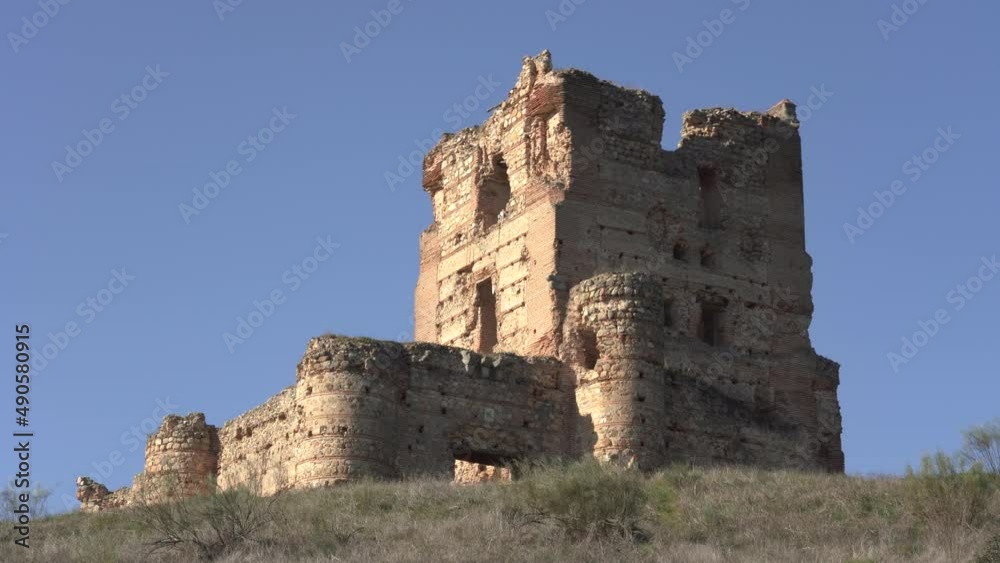 Castillo de Aulencia, located in the municipality of Villanueva de la Cañada, Madrid, Spain. February 2022. Castillo de Aulencia, located in the municipality of Villanueva de la Cañada, Madrid, Spain. February 2022.