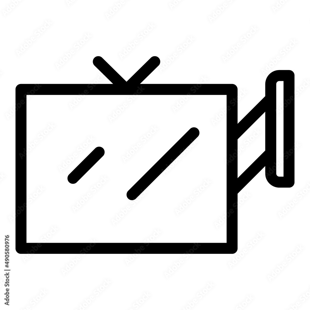House cinema mount icon outline vector. Tv display. Television control
