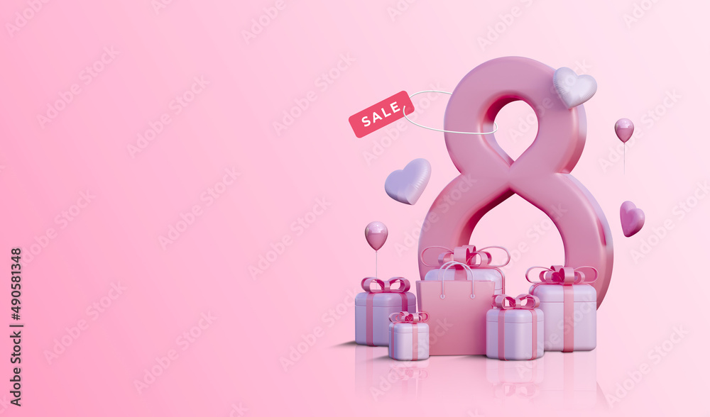 3d illustration gift box with podium for product 3d illustration gift box with podium for product