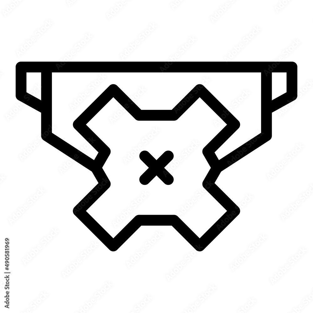 Display mount icon outline vector. Tv wall. Vesa bracket Display mount icon outline vector. Tv wall. Vesa bracket