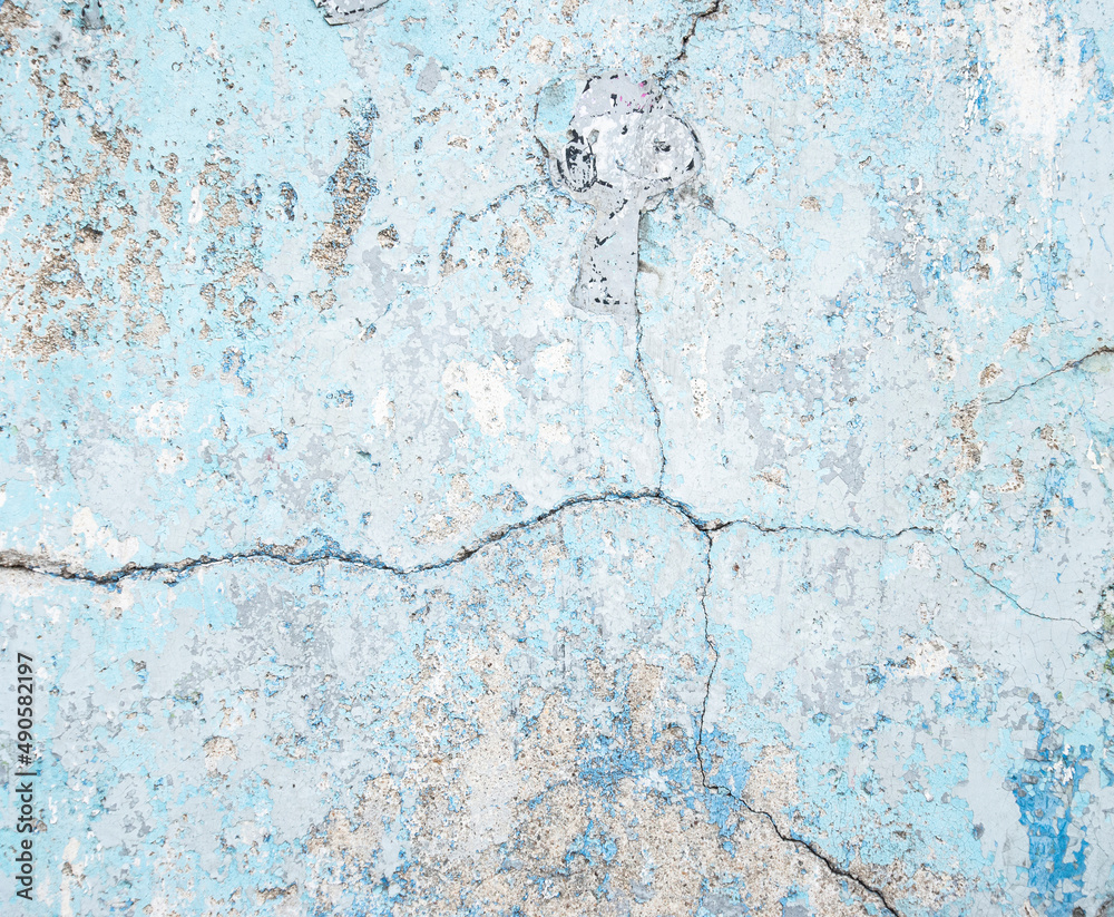 Texture of old concrete object, abstract pattern, cracks.