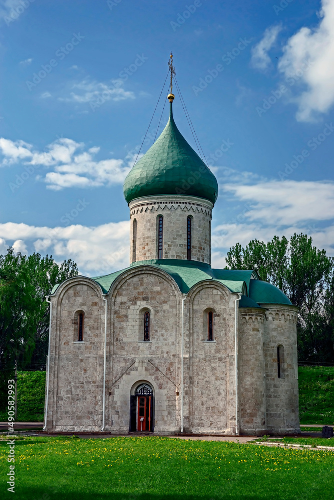 Transfiguration cathedral. City of Pereslavl Zalessky, Russia. Years of construction 1152 - 1157