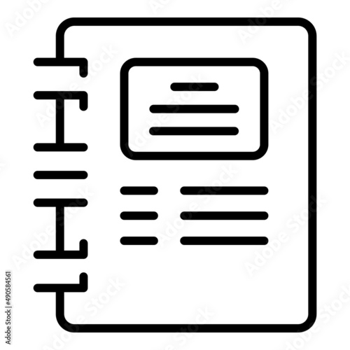Notebook workflow icon outline vector. Arrow progress. Manager teamwork