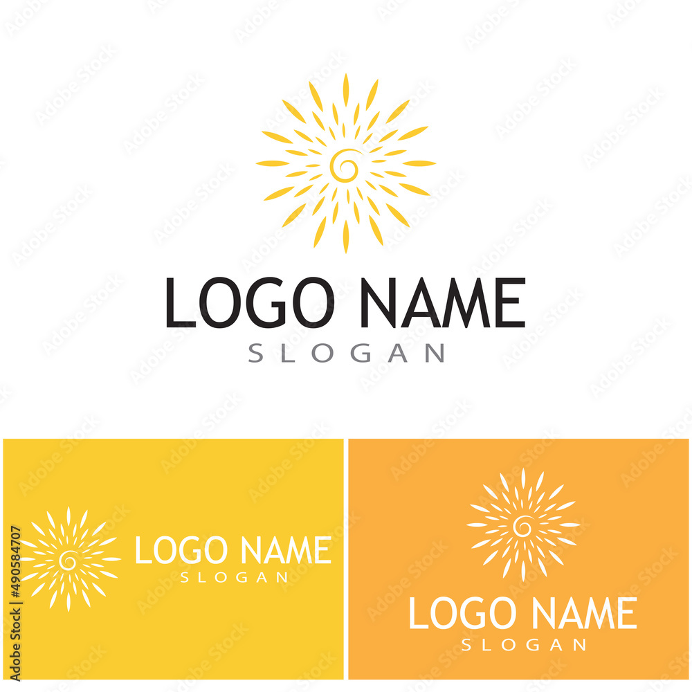 Fototapeta premium Sun Vector illustration Icon Logo Template design