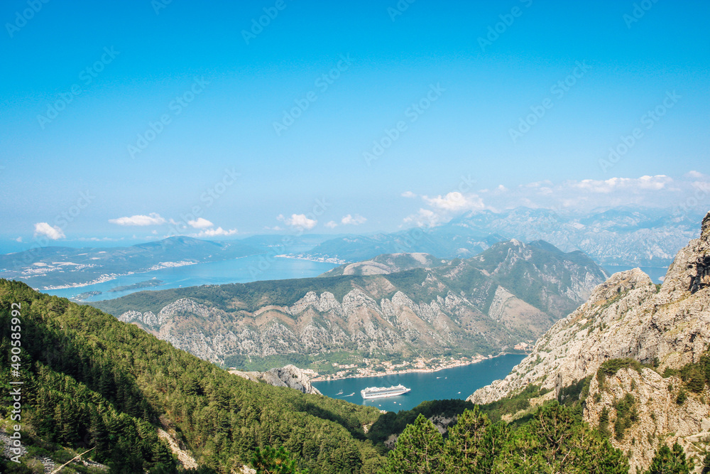 The Bay of Kotor is a winding bay of the Adriatic Sea in southwestern Montenegro and the region of Montenegro concentrated around the bay.