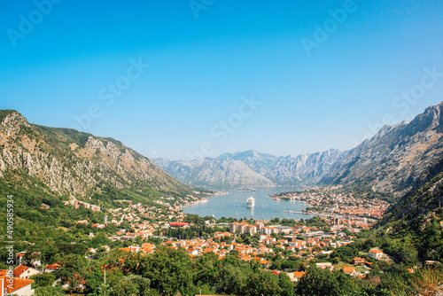The Bay of Kotor is a winding bay of the Adriatic Sea in southwestern Montenegro and the region of Montenegro concentrated around the bay.
