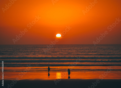sunset at the beach