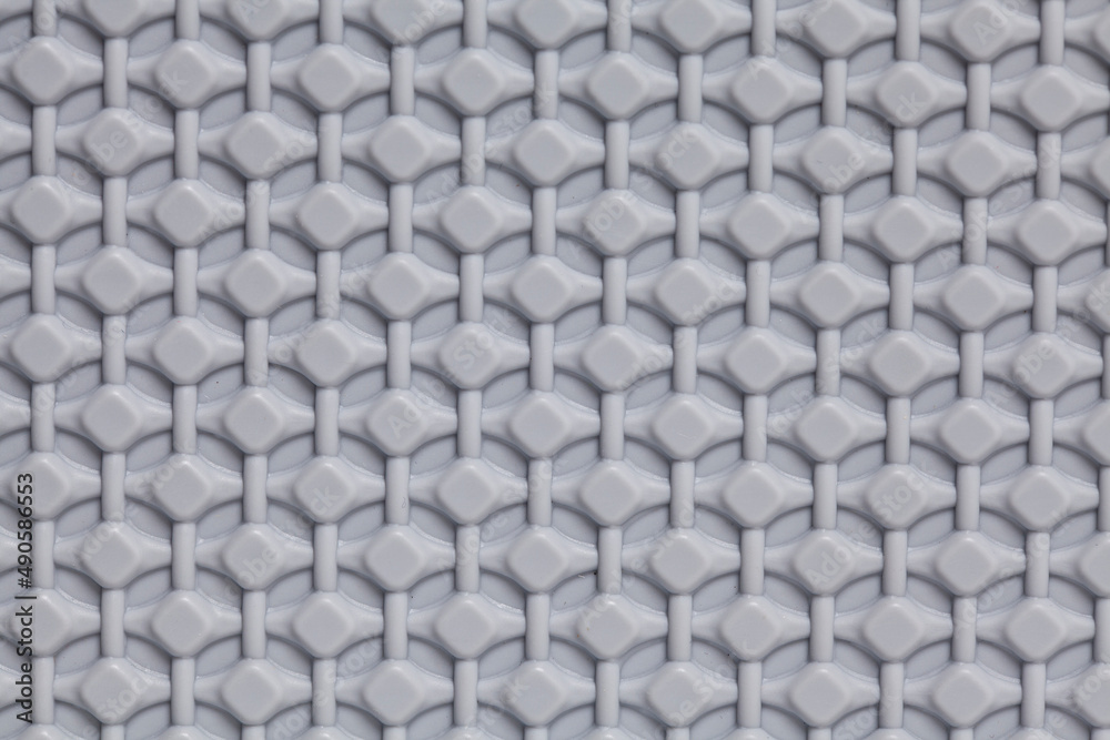 Grey eco-friendly plastic material background and texture