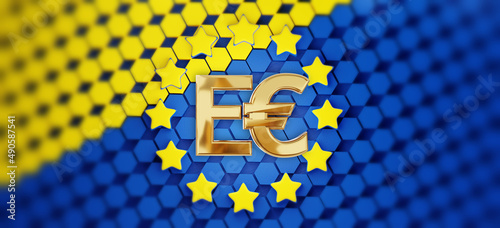digital E-Euro € and the fl...