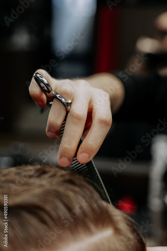 Barber shop tools and work process