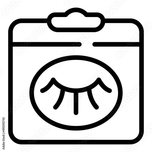 Eye mask pack icon outline vector. Skin woman. Facial care