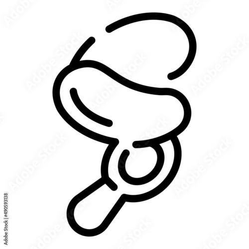 Modern eye patch icon outline vector. Face gel. Girl care