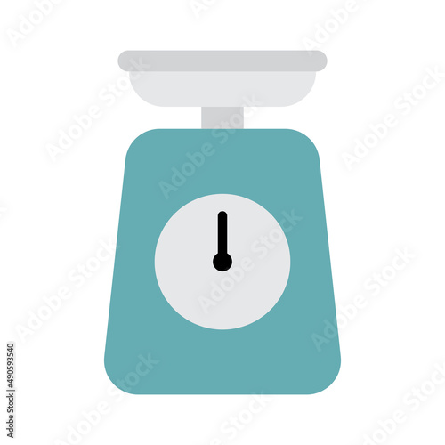 Kitchen scale. Simple food icon in trendy style isolated on white background ...