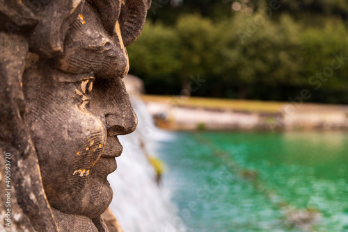giardini Reggia di Caserta fontane di pietra e giochi d'acqua photo