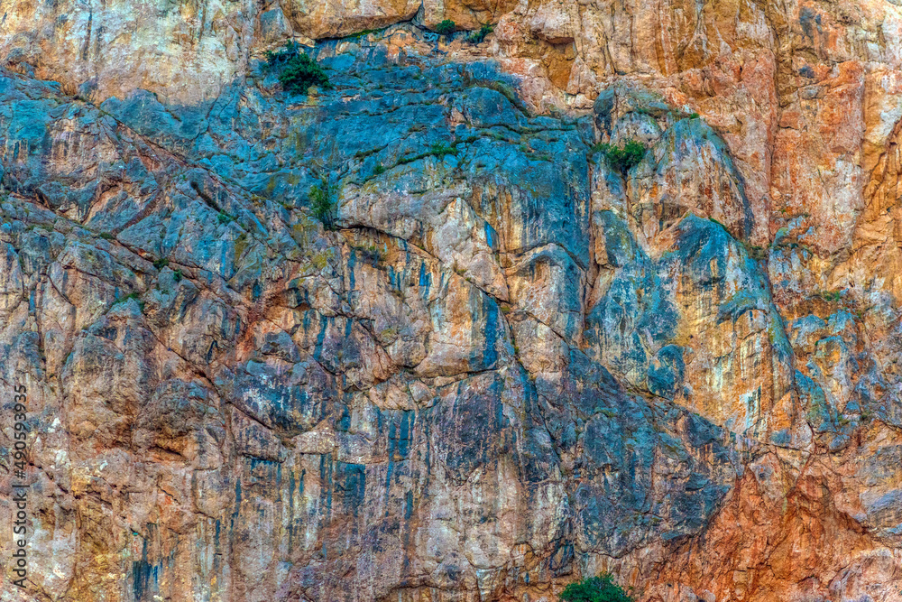 multicolored mountains in Crimea, rocks