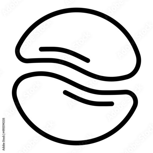 Eye mask icon outline vector. Beauty patch. Face gel