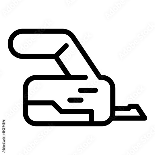 Handle trimmer icon outline vector. Lawn garden. Mower equipment