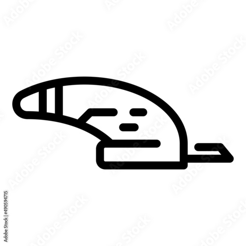 Agriculture tool icon outline vector. Garden trimmer. Cutting electric