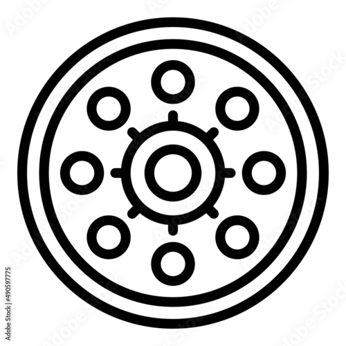 Contraception tool icon outline vector. Health condom. Hormone medical