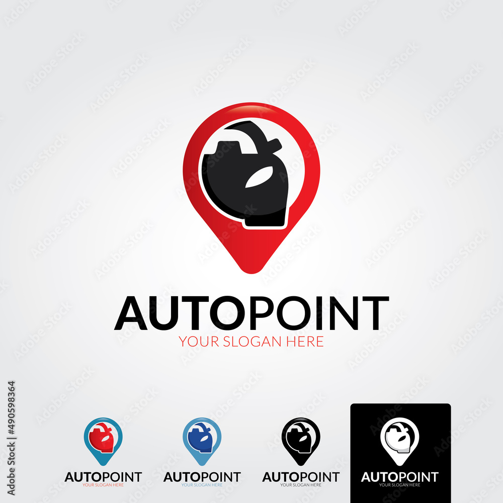Minimal auto point logo template - vector Minimal auto point logo template - vector