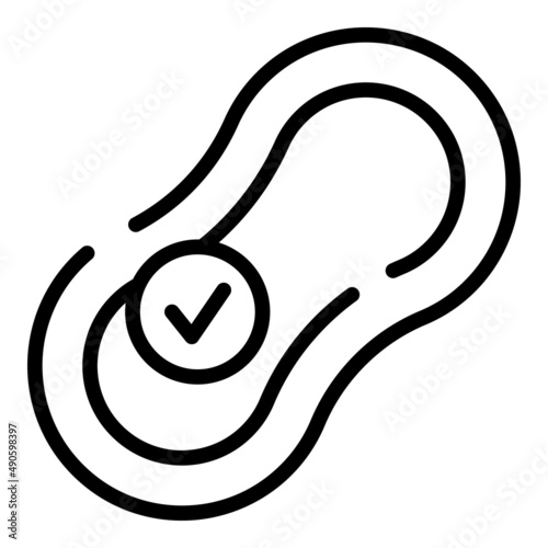 Birth contraception icon outline vector. Pill control. Patch health