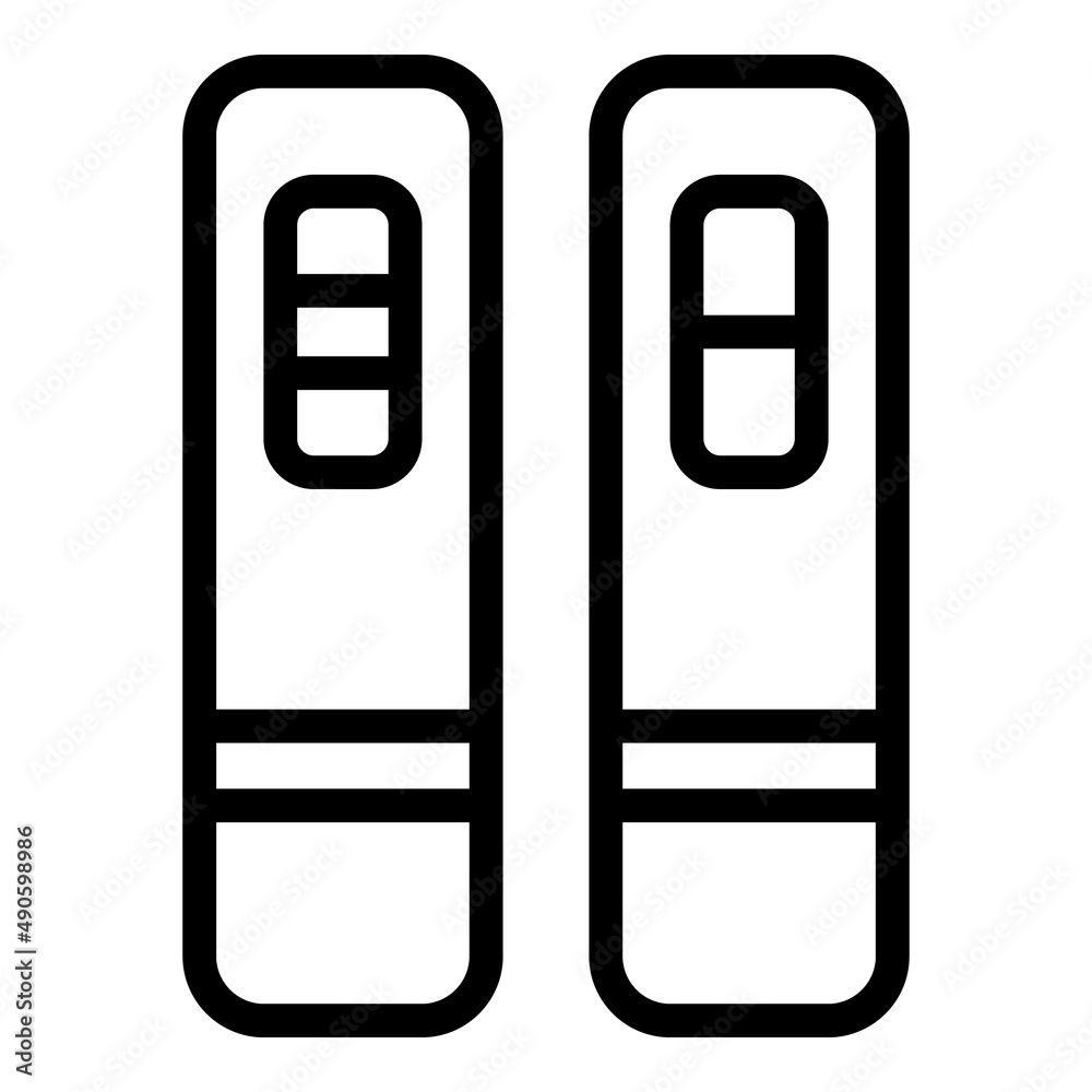 Pregnant test kit icon outline vector. Negative urine. Positive pregnancy Pregnant test kit icon outline vector. Negative urine. Positive pregnancy
