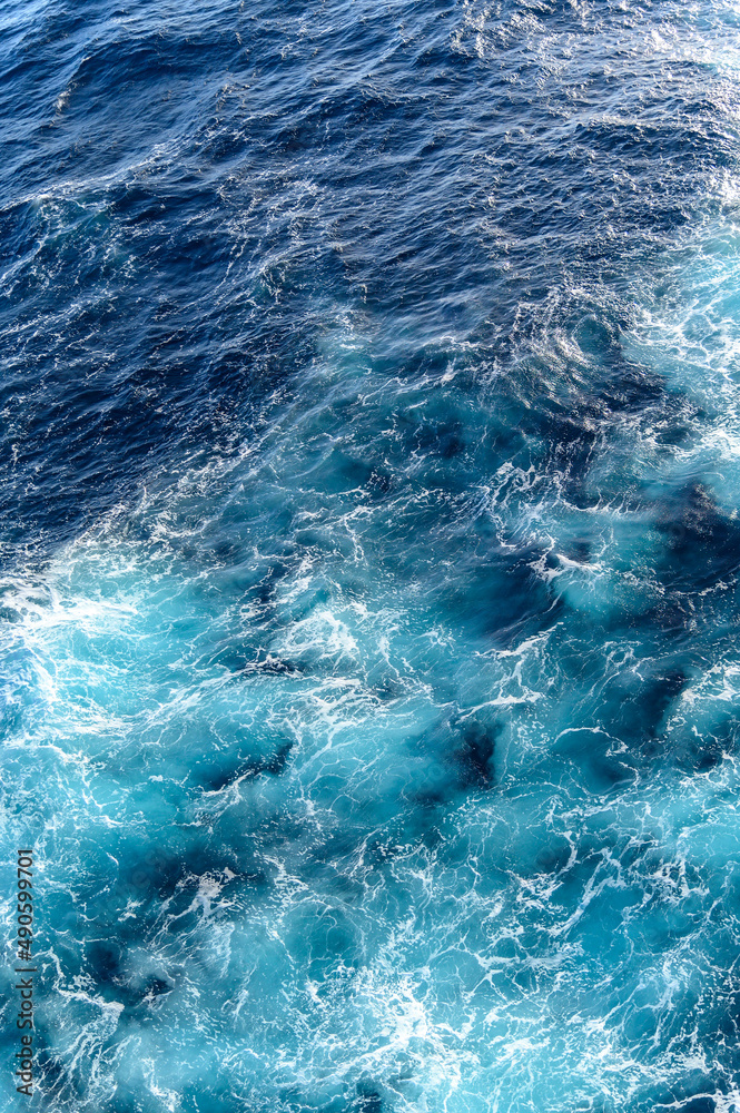 wave action in the Caribbean