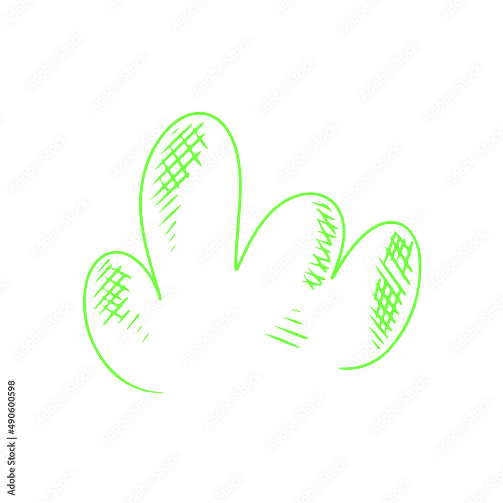 Green bush vector sketch icon. Ecology nature hand drawn illustration. Zero waste sustainability concept. Green bush vector sketch icon. Ecology nature hand drawn illustration. Zero waste sustainability concept.