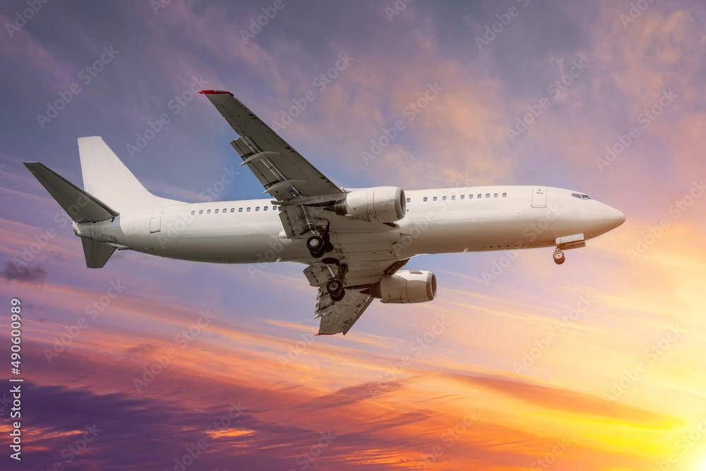 Beautiful sunset sky above clouds with dramatic light. Beautiful sunset sky above clouds with dramatic light.