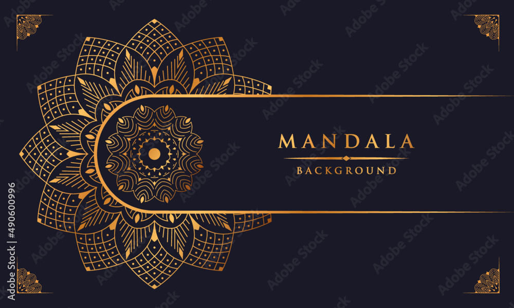 Luxury mandala background with golden arabesque pattern arabic islamic east style. decorative mandala for print, poster, cover, brochure, flyer, banner 
