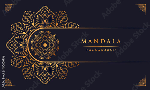 Luxury mandala background with golden arabesque pattern arabic islamic east style. decorative mandala for print, poster, cover, brochure, flyer, banner 