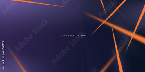 Orange and dark purple tech glowing neon lines background Laser show iridescent banner graphic design