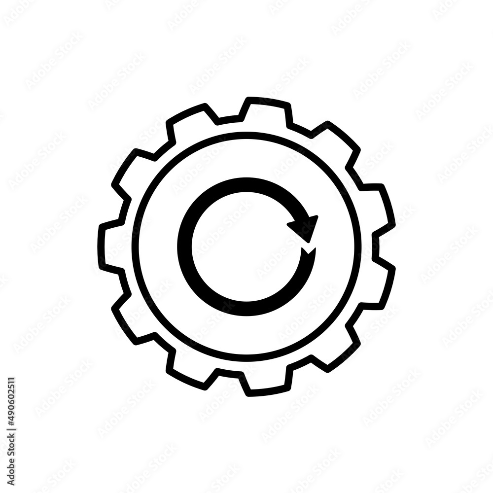 Simple Line Icon process business sign. Illustration Simple Line Icon process business sign. Illustration