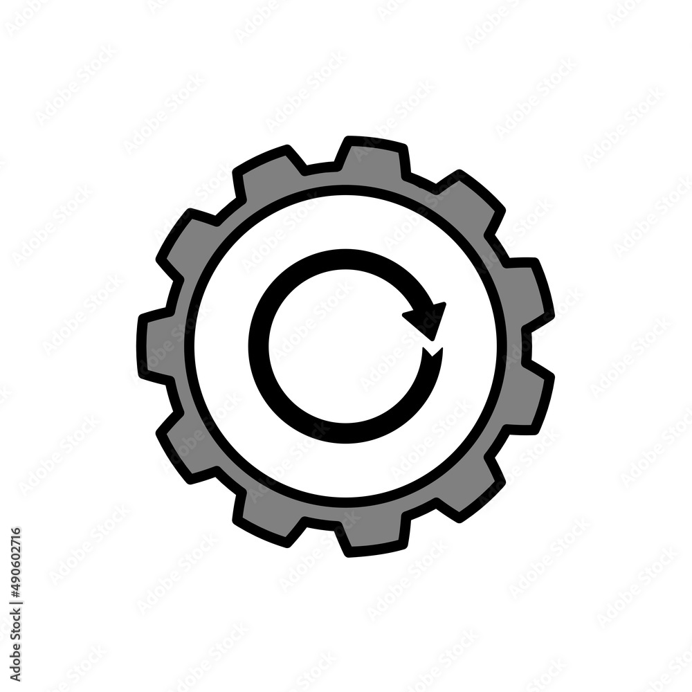 Simple Line Icon process business sign. Illustration Simple Line Icon process business sign. Illustration