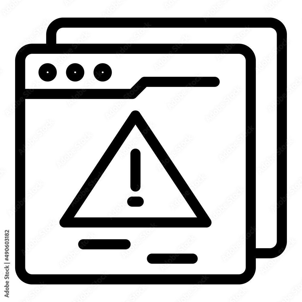 Login alert icon outline vector. Data secure. Safety password Login alert icon outline vector. Data secure. Safety password