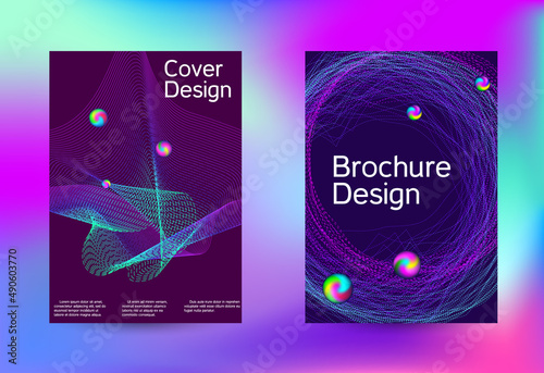 Minimum coverage of a vector. Cover design. Set of modern abstract musical backgrounds. Sound flyer for creating a fashionable cover, banner, poster, booklet...