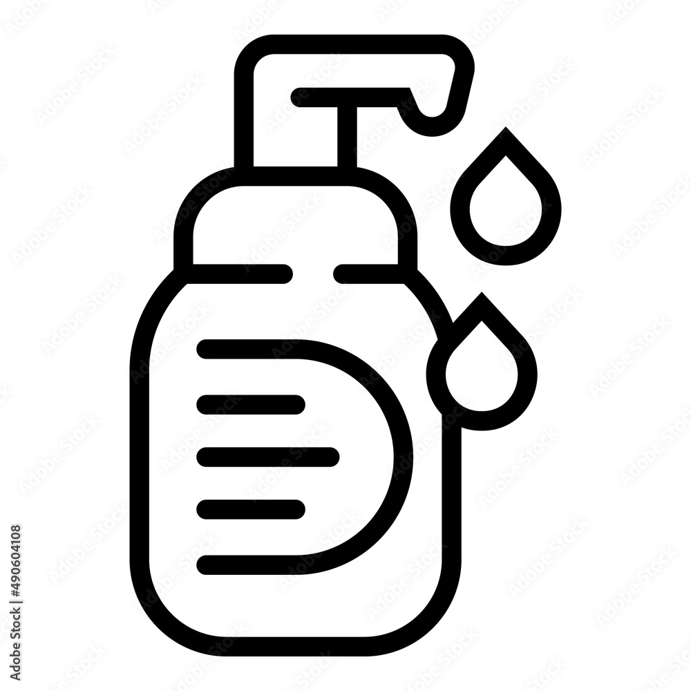 Cosmetic dispenser icon outline vector. Face skin. Care treatment Cosmetic dispenser icon outline vector. Face skin. Care treatment